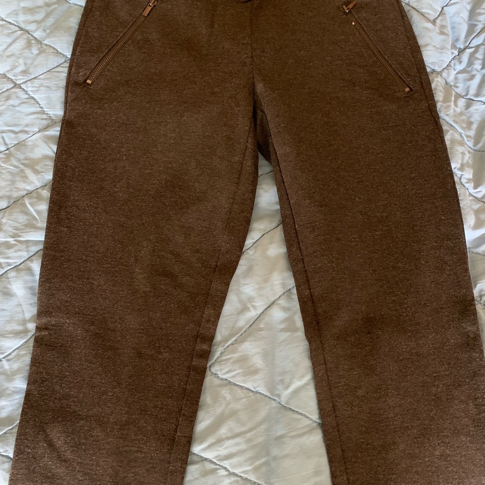 Ann Taylor dark gray nylon/rayon/spandex pants